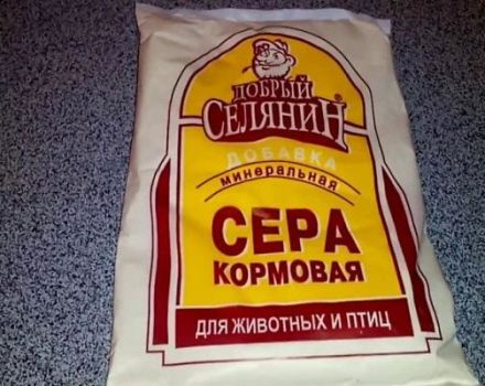 Instructions for the use of fodder sulfur for chickens and why it is needed