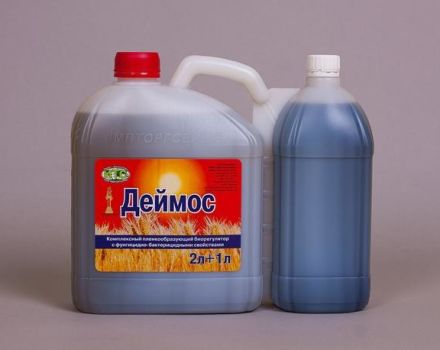 Anweisungen zur Verwendung des Herbizids Deimos und Verbrauchsraten der Unkrautbekämpfung