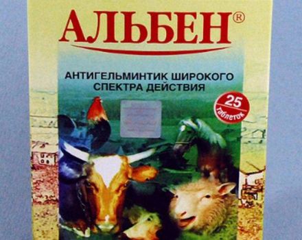 Zusammensetzung und Gebrauchsanweisung von Albena für Ziegen, Dosierung und Analoga
