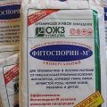 Упутство за употребу фунгицида Фитоспорин, стопе потрошње и аналози