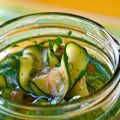 Simple step-by-step recipes for making crunchy delicious cucumbers in slices for the winter