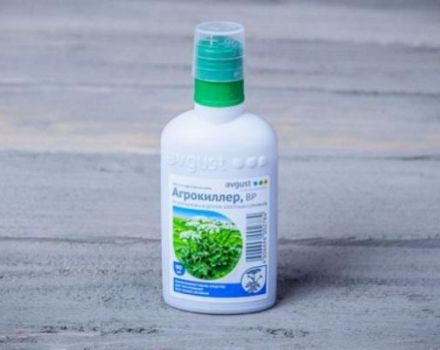 Herbicido Agrokiller naudojimo prieš sodo piktžoles instrukcijos