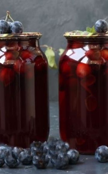 TOP 7-recept för att förbereda taggkompott med frön för vintern