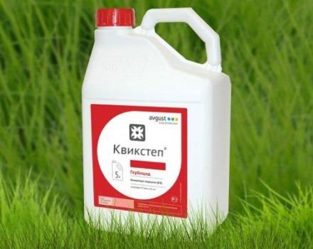 Herbicido Quickstep naudojimo instrukcijos, vartojimo normos ir analogai