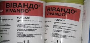 Instructions for use of the fungicide Vivando, consumption rate and analogues