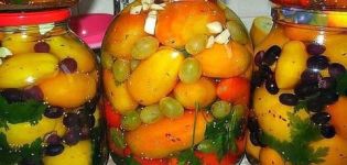 Leckere Rezepte zum Einmachen von Tomaten mit Trauben für den Winter