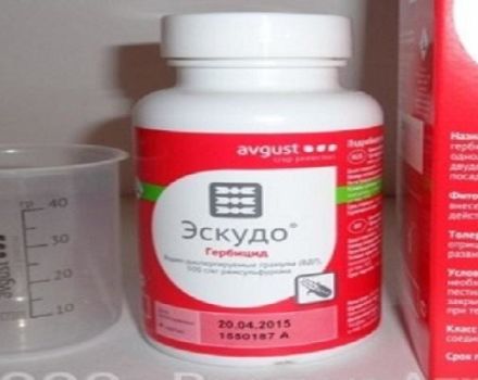 Instruções de uso e princípio de funcionamento do herbicida Escudo