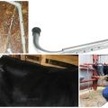 The dimensions of the anti-break for cows and how to do it yourself, accustoming to milking