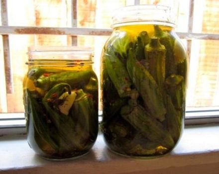 The best recipe for making pickled okra for the winter