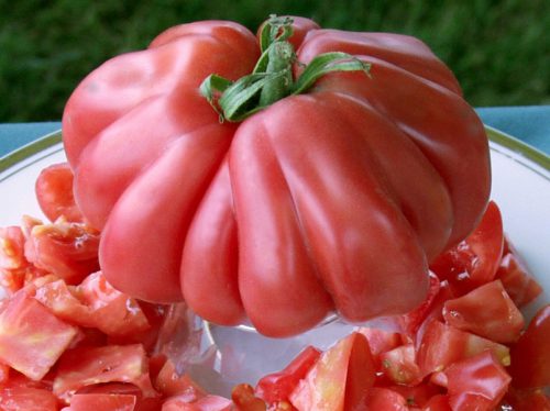 нарязан домат