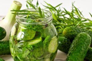 Ein einfaches Rezept zum Einlegen von Gurken mit Estragon für den Winter