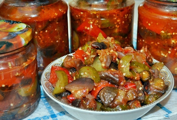Salad cà tím kiểu Hàn Quốc
