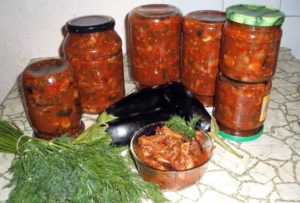 Rezepte zum Kochen für den Winter Auberginen Lecho werden Sie Ihre Finger lecken