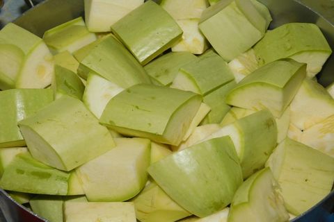 geschnittene Zucchini