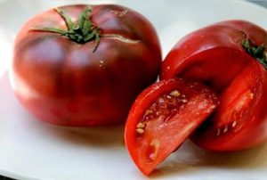 Характеристики и описание на сорта домат Черен Крим