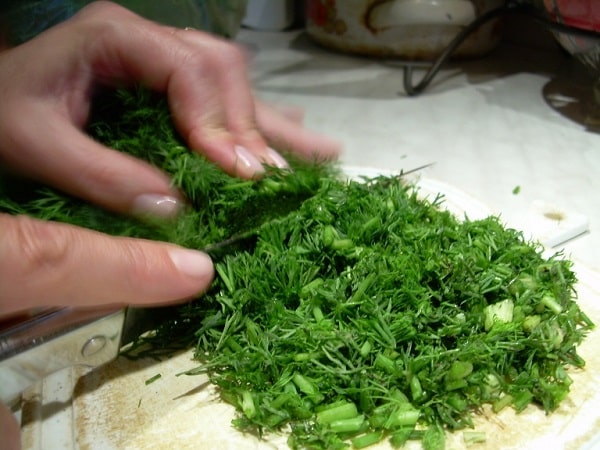 posiekany koperek