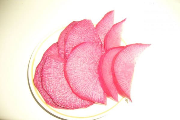 Daikon ist beschädigt