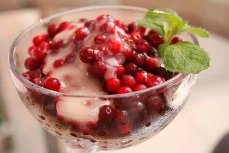 lingonberry in a bowl