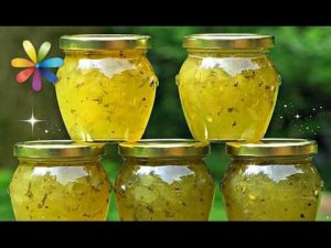 Recipe for making cucumber jam with lemon, orange and honey