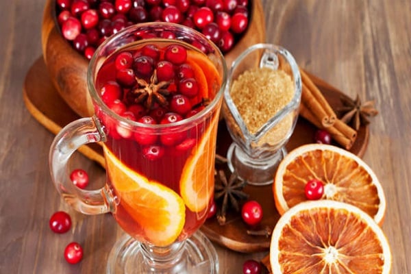 cranberry e laranja