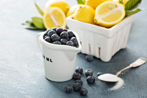 blueberry and lemon