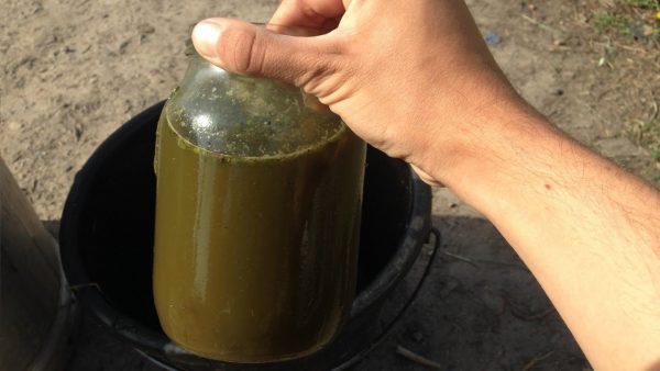 líquido en una lata