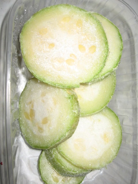 congeler des courgettes