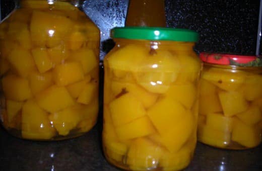 abóbora em uma jarra