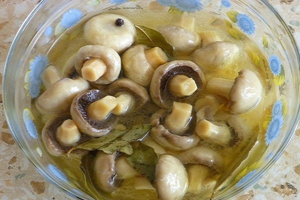 Champignons marinés