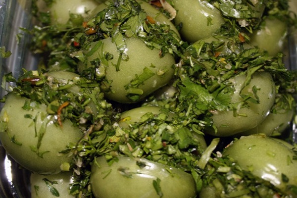 marinuoti pomidorai