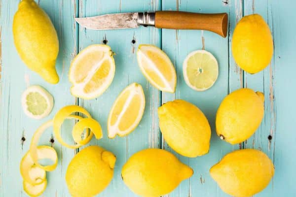 skivade citroner