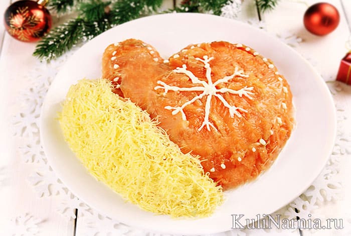 Recette pour une délicieuse salade mitaine du Père Noël