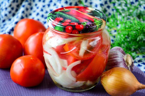 tomatoes in a jar