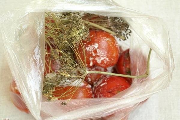 Marinade in einer Tüte