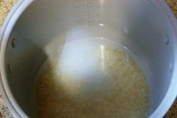 em uma panela de arroz lenta