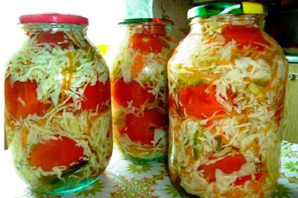 парадајз са белим купусом