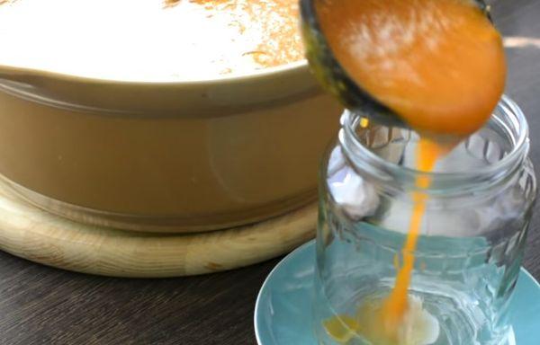 pouring into cans