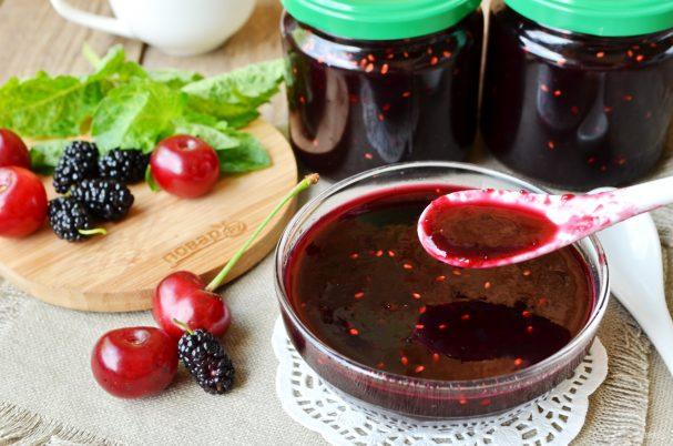 Kirsch-Maulbeermarmelade