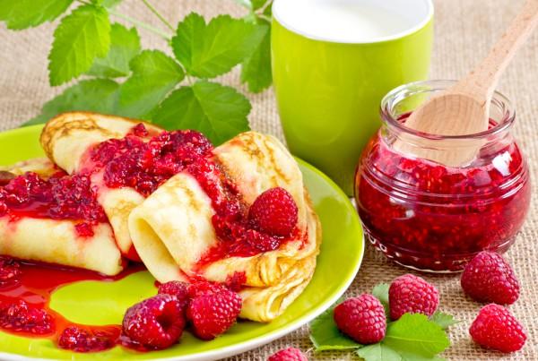 délicatesse aux framboises