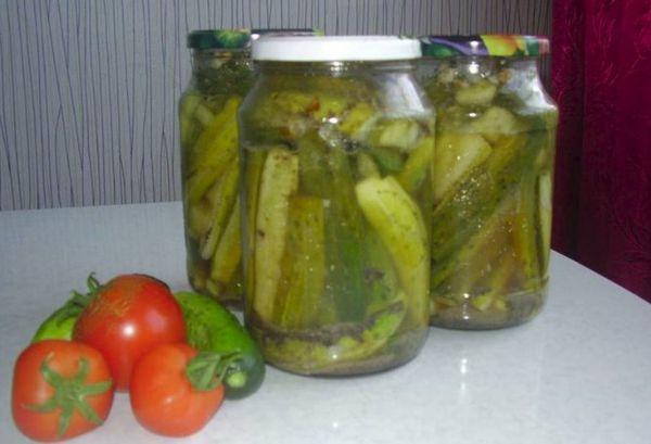 jars of cucumbers