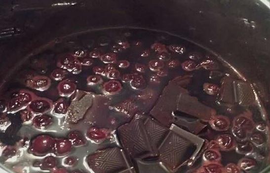 Cherry covered in chocolate
