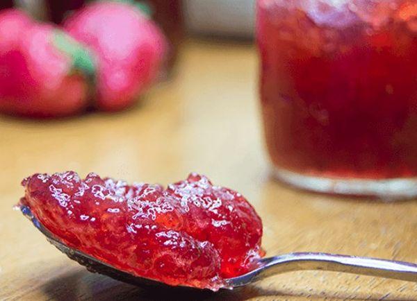 strawberries with pectin
