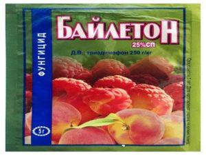 Instructions for the use of the fungicide Bayleton, composition and release form of the product