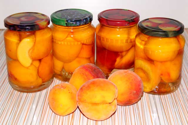 recette simple de tranches de pêche