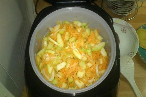Vorbereitung in einem Multicooker