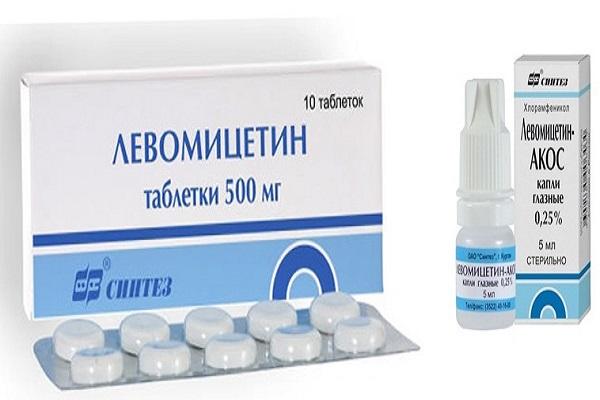 Levomycetin drug