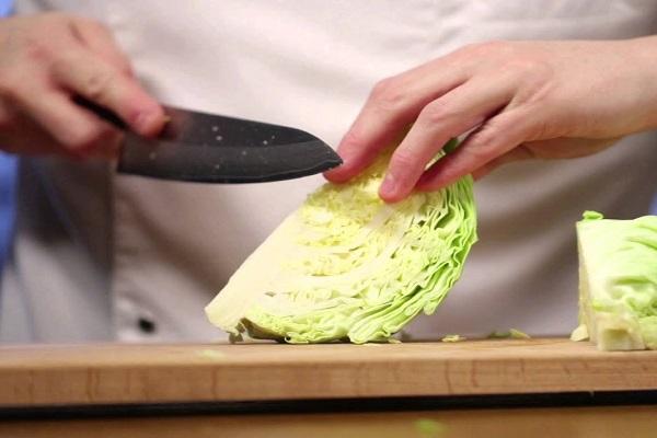 cut the cabbage