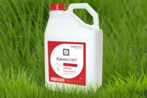 Instructions for use of the herbicide Quickstep, consumption rates and analogues
