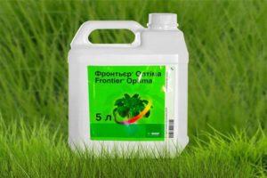 Instructions for the use of the herbicide Frontier Optima, mechanism of action and consumption rates