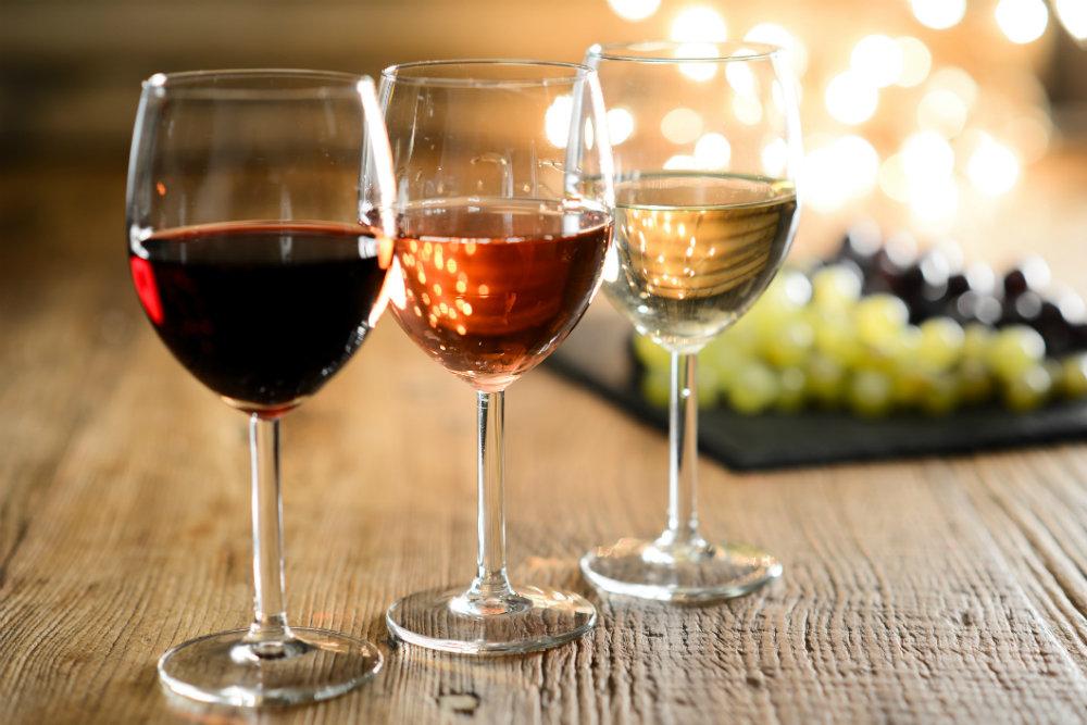 Wein in einem Glas